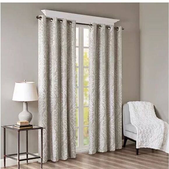 SunSmart 1-Panel Elysia 100% Blackout Window Curtain - Picture 1 of 3